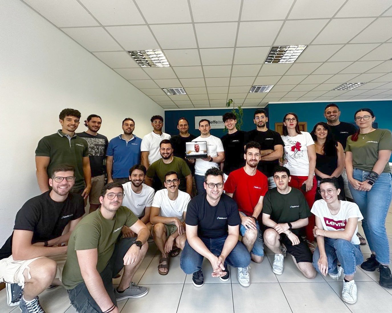 Il team Dieffetech in ufficio