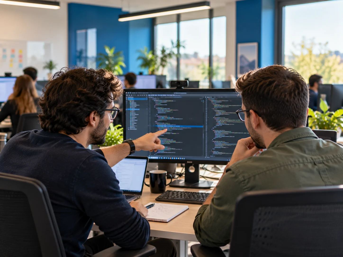 Colleghi Dieffetech che lavorano insieme