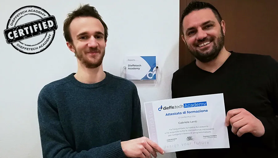 Dieffetech Academy – Testimonianza di Gabriele, il neo assunto dopo la nostra formazione
