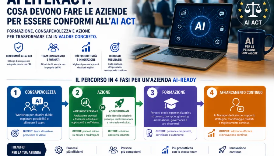 AI Literacy: cosa devono fare le aziende per essere conformi all’AI Act